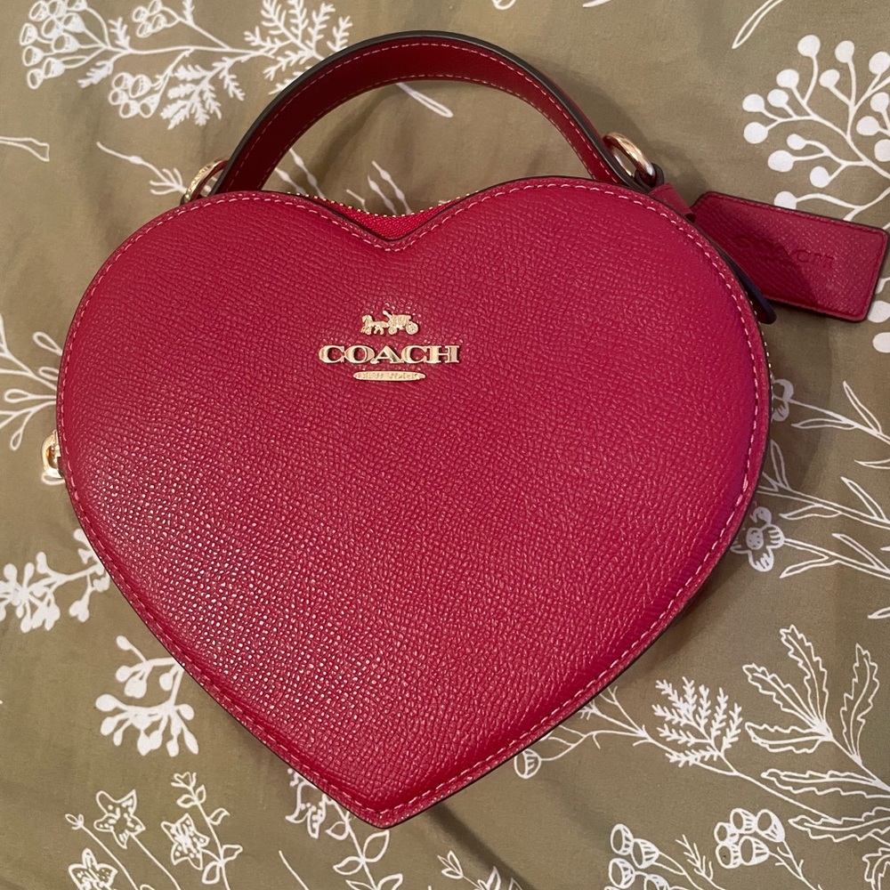 Red & Gold Brand New Coach Purse